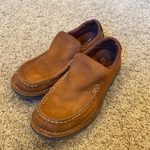 Merrell Mens  Moc Slip On Leather Loafer Clay Size 9